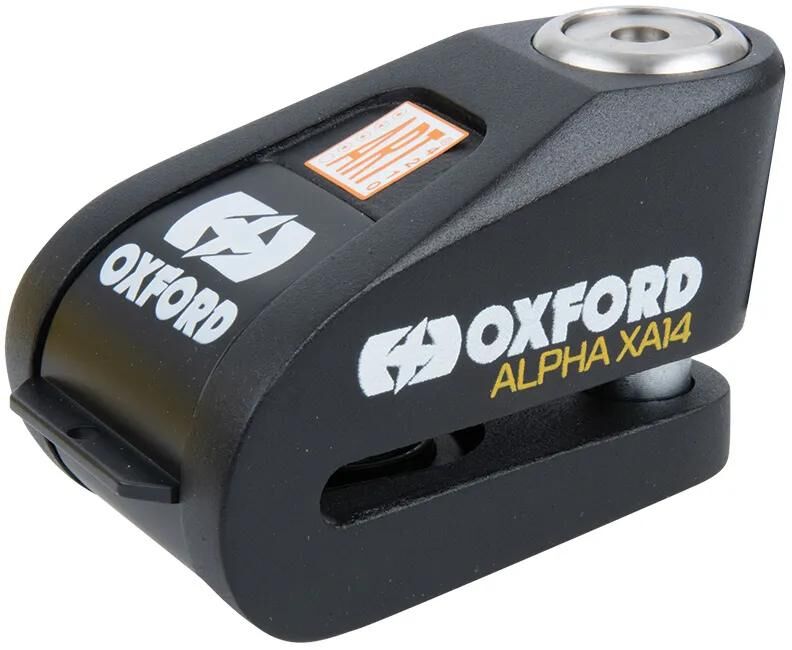 Oxford – verrou de disque de frein alpha xa14, verrou de rotor noir, alarme noire