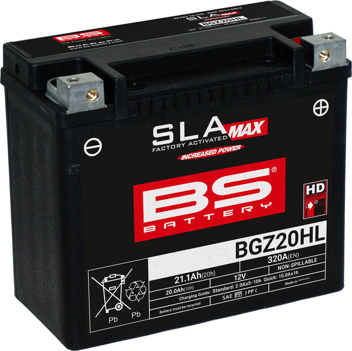 Bs-batterie batterie bgz20hl btx20hl btx20hl-bs . batterie bgz20hl bs sla-max hd
