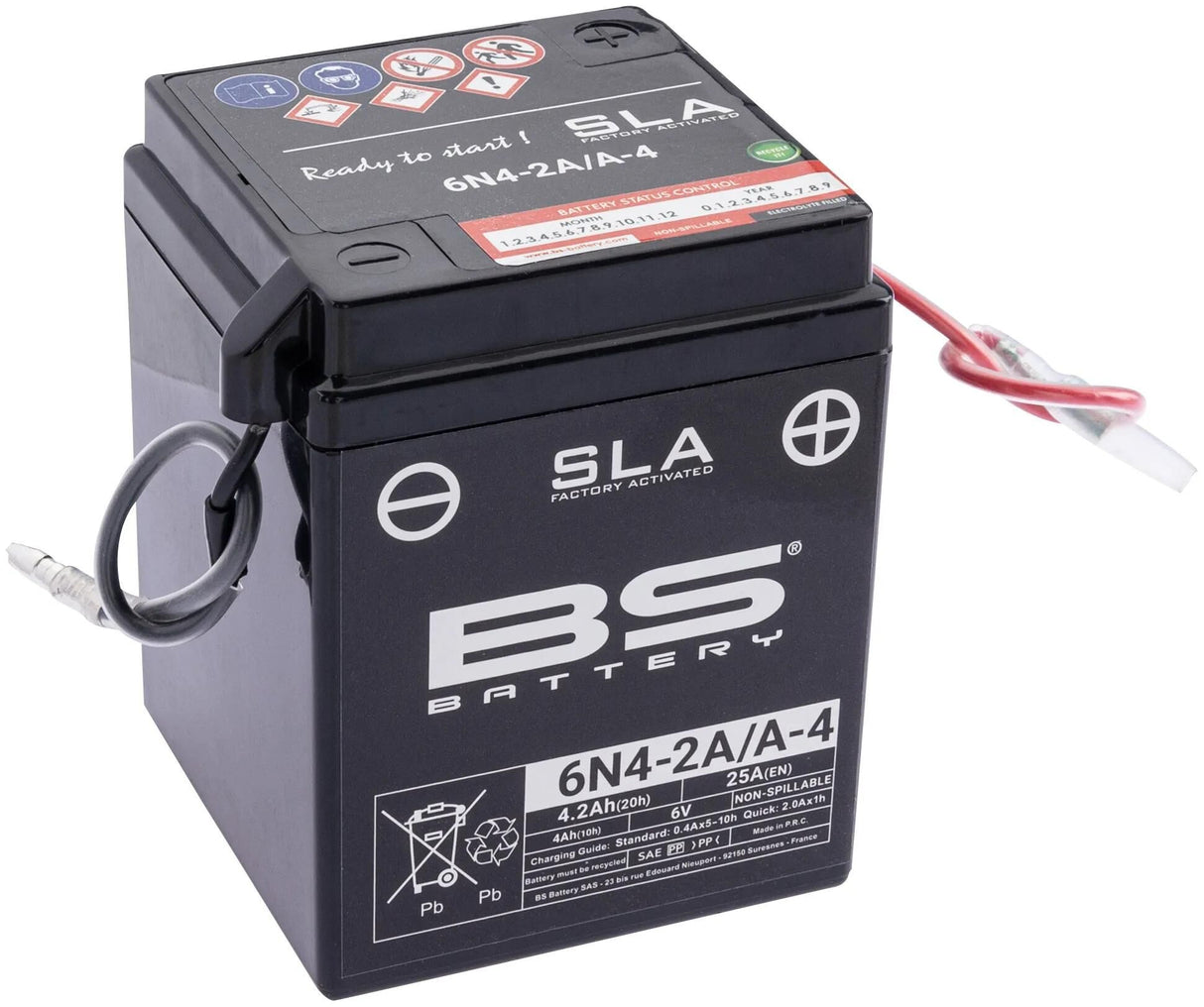 Batterie BS mar: 00414, jap. d.: batterie 6n4-2 a-4 6n4-2a a4 bs sla