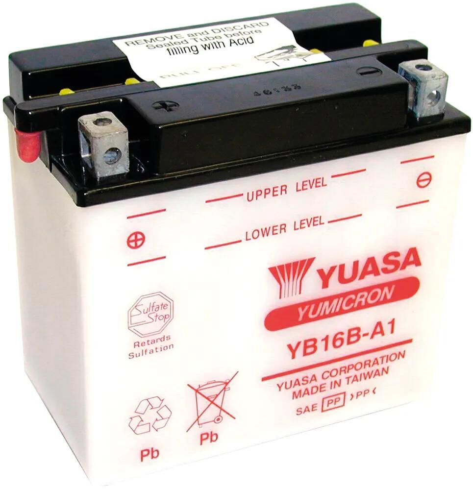 Batterie Yuasa yb16b-a1. batterie yb16b-a1 standard sans sp