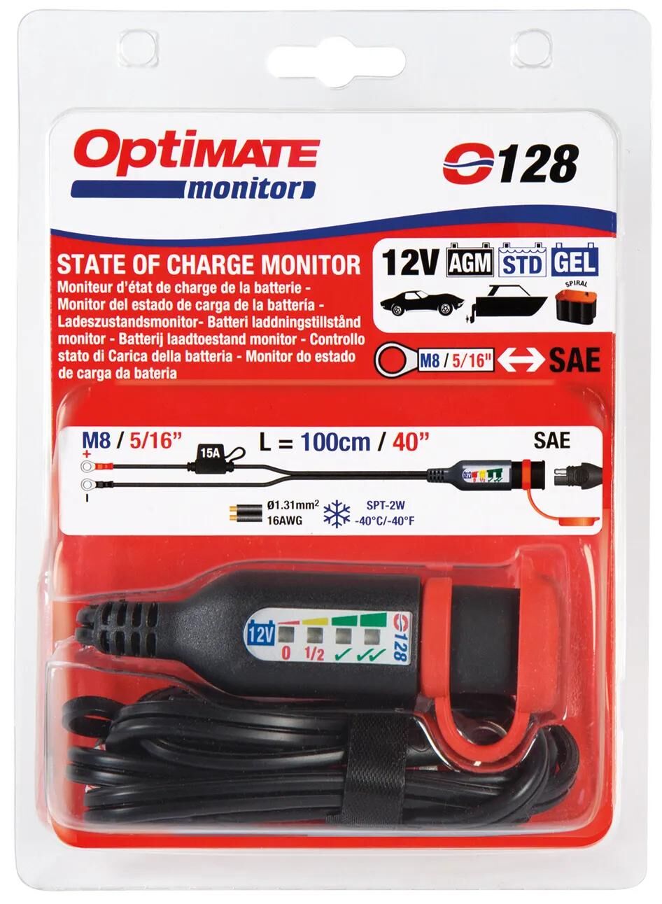 Moniteur de moniteur de batterie Tecmate optimate m. norme actuelle