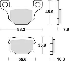 Plaquettes de frein TRW MCB765 plaquette de frein MCB 765 norme organique