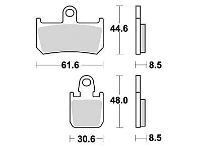 Plaquettes de frein TRW MCB 795 plaquette de frein MCB 795 CRQ Hyper Carbon Racing