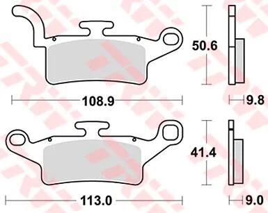 Plaquettes de frein TRW MCB835 plaquette de frein MCB 835 norme organique