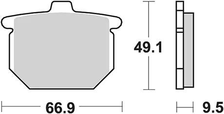 Plaquettes de frein TRW MCB 54 plaquette de frein MCB 54 norme organique