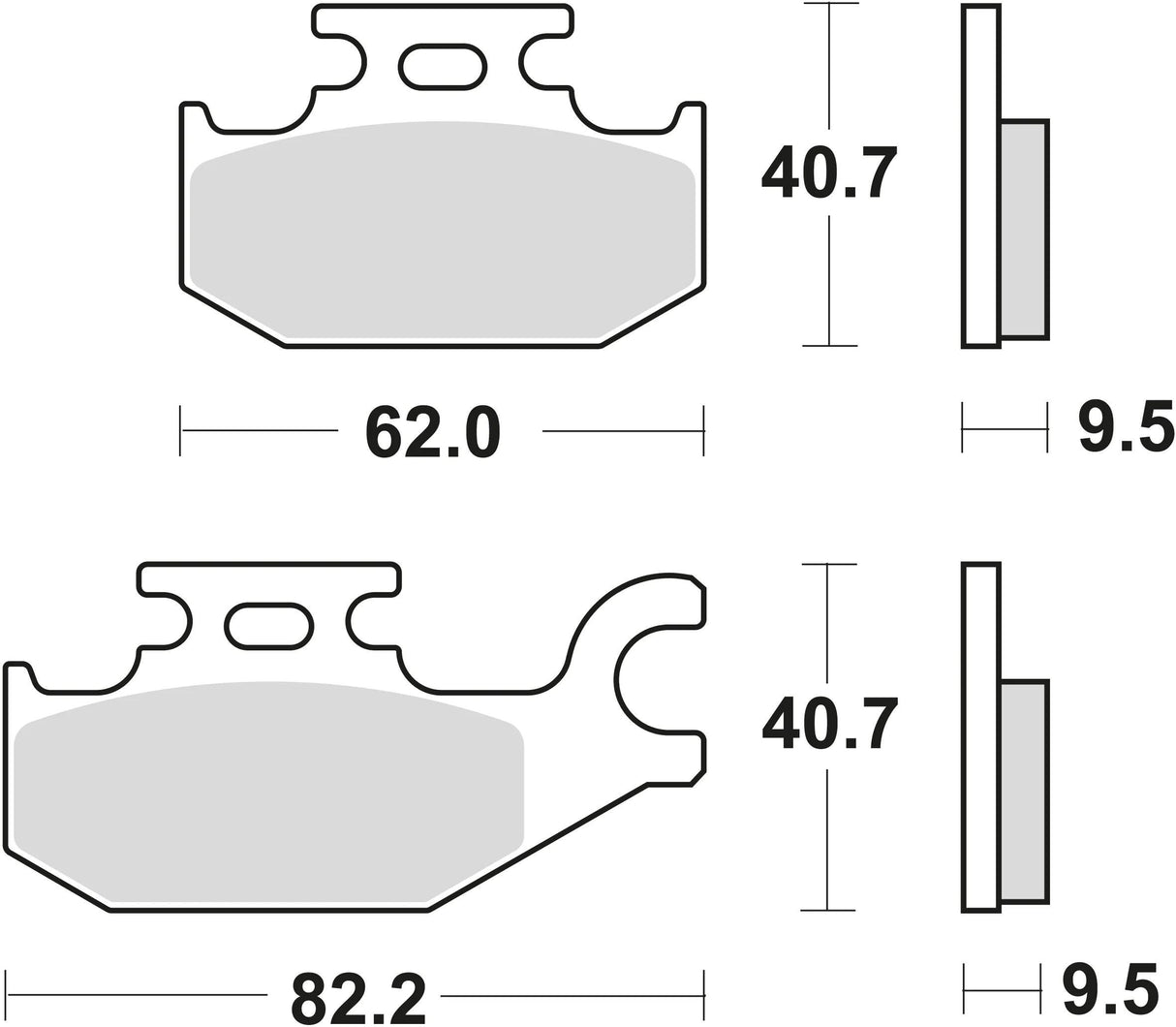 TRW plaquettes de frein mcb 724 plaquettes de frein frittées mcb 724 si