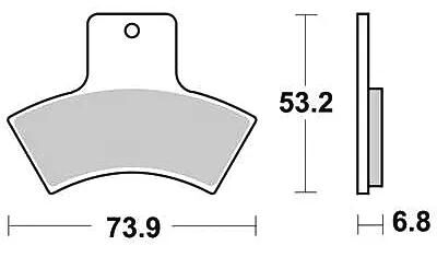 TRW plaquettes de frein mcb 762 plaquette de frein mcb 762 si métal fritté