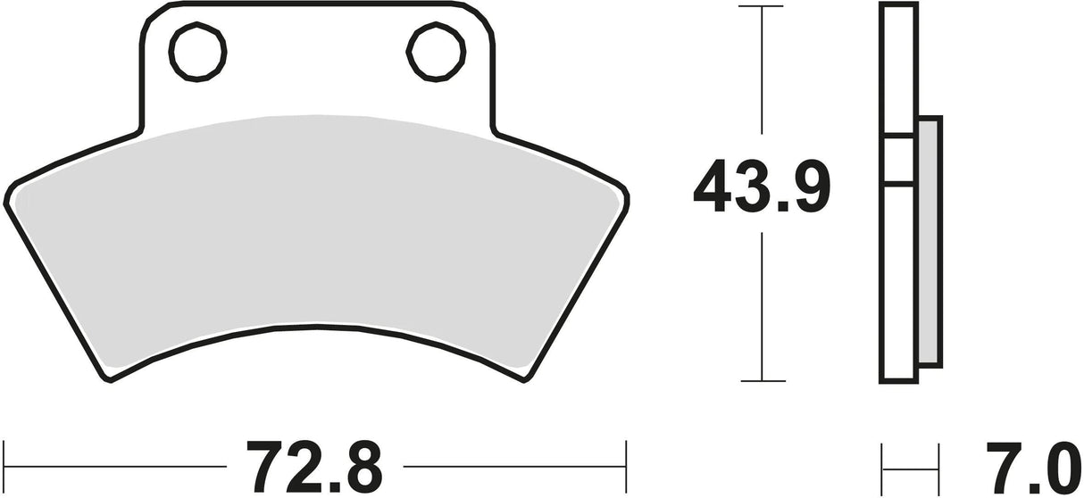 TRW plaquettes de frein mcb 668 plaquette de frein mcb 668 si métal fritté