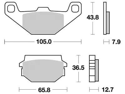 Plaquettes de frein TRW MCB 719 plaquette de frein MCB 719 norme organique