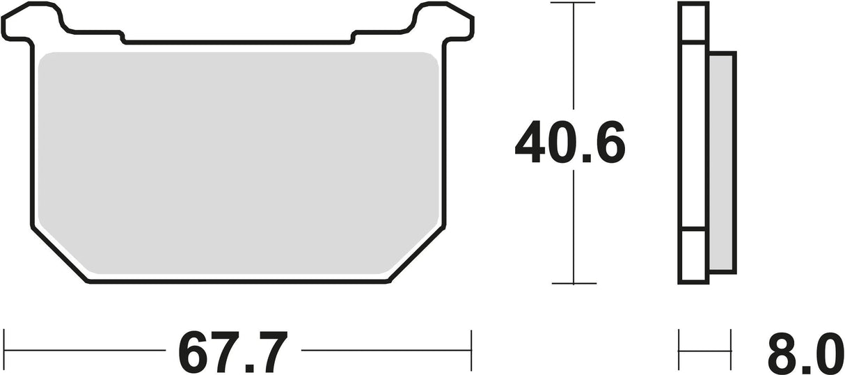 Plaquettes de frein TRW MCB 515 plaquette de frein MCB 515 norme organique