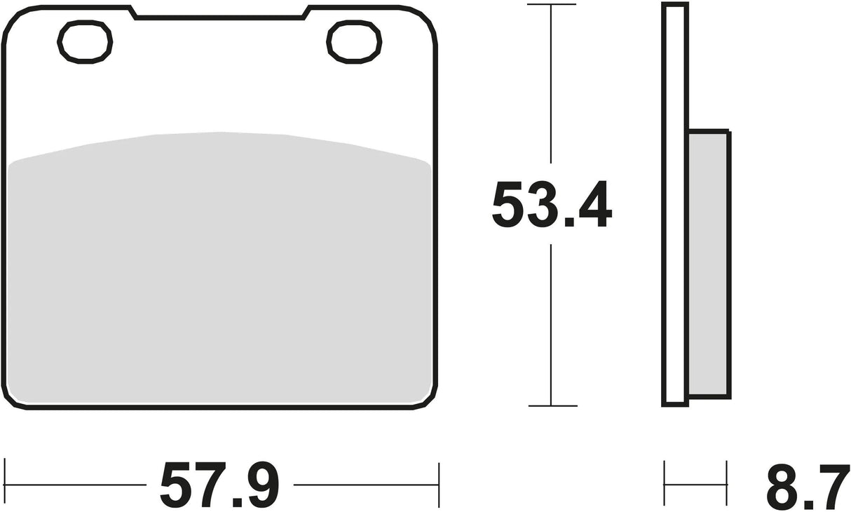 Plaquettes de frein TRW MCB 542 plaquette de frein MCB 542 norme organique