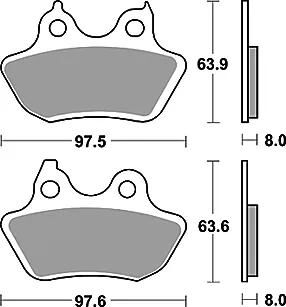 TRW plaquettes de frein mcb 799 plaquette de frein mcb 799 pc organique perf.confort