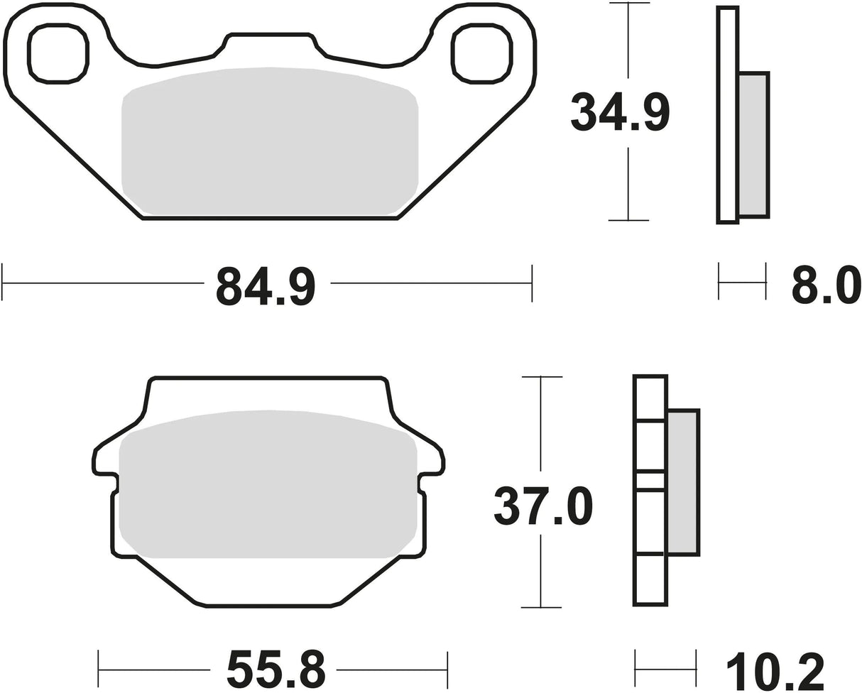 Plaquettes de frein TRW MCB 560 plaquette de frein MCB 560 norme organique