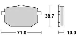 TRW plaquettes de frein mcb 568 plaquettes de frein frittées mcb 568 sv