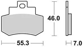 Plaquettes de frein TRW MCB 733 plaquette de frein MCB 733 norme organique