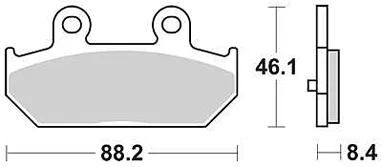 Plaquettes de frein TRW MCB 751 plaquette de frein MCB 751 norme organique