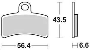 Plaquettes de frein TRW MCB 770 plaquette de frein MCB 770 norme organique