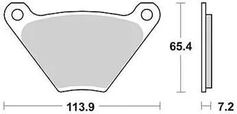 Plaquettes de frein TRW MCB 97 plaquette de frein MCB 97 norme organique
