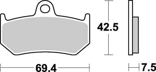 TRW plaquettes de frein mcb 797 plaquette de frein mcb 797 sh métal fritté