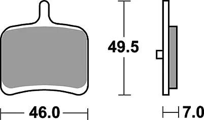 TRW -lucas plaquette de frein mcb 811 plaquette de frein mcb 811 sh métal fritté