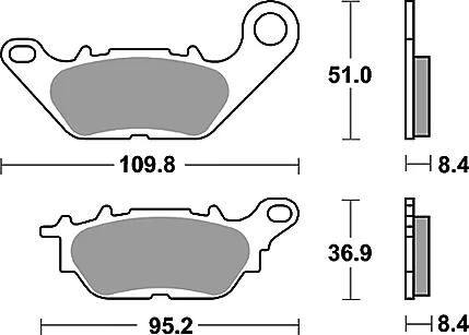 TRW -Lucas plaquette de frein MCB 812 plaquette de frein MCB 812 norme organique