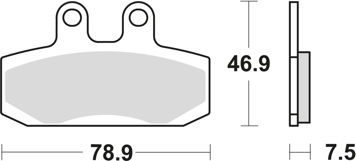 Plaquettes de frein TRW MCB 673 plaquette de frein MCB 673 EC organique