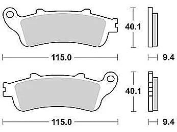 Plaquettes de frein TRW MCB 693 plaquette de frein MCB 693 SRWM métal fritté