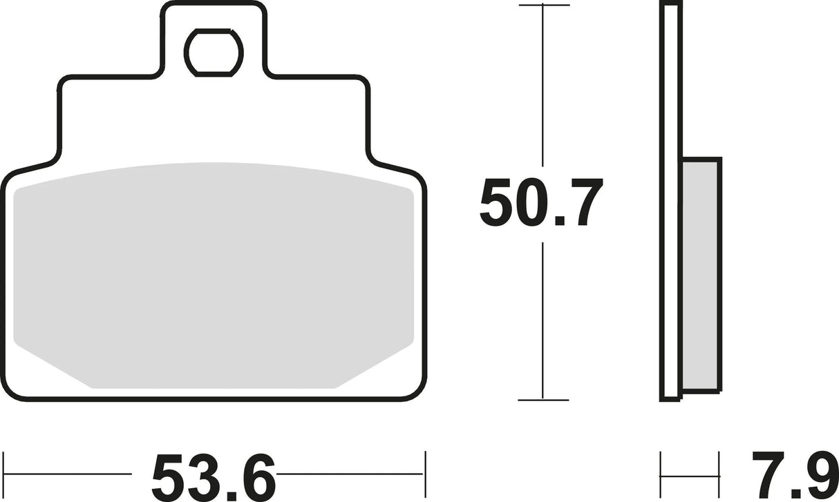Plaquettes de frein TRW mcb 709 plaquette de frein mcb 709 srm métal fritté
