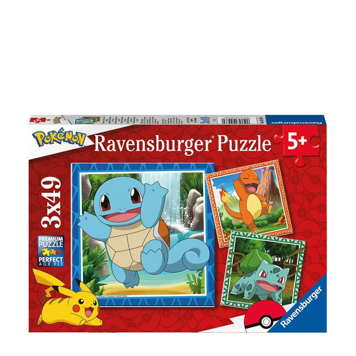 Puzzle Ravensburger Pokémon - puzzle - trois puzzles - 49 pièces - puzzle pour enfants