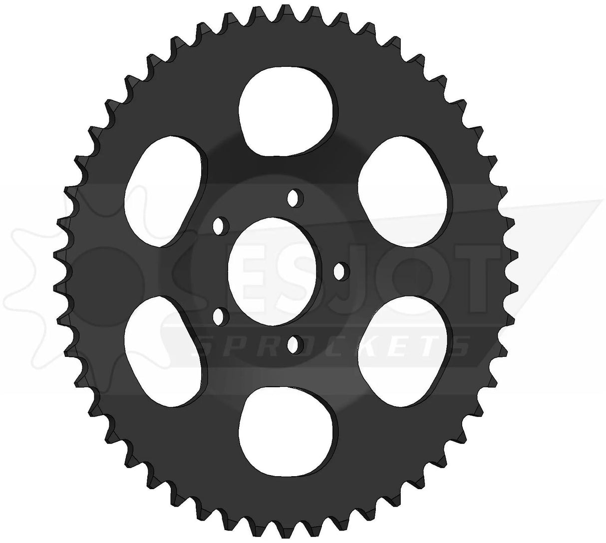 Esjot pignon arrière 0289 roue à chaîne 415 50z acier noir