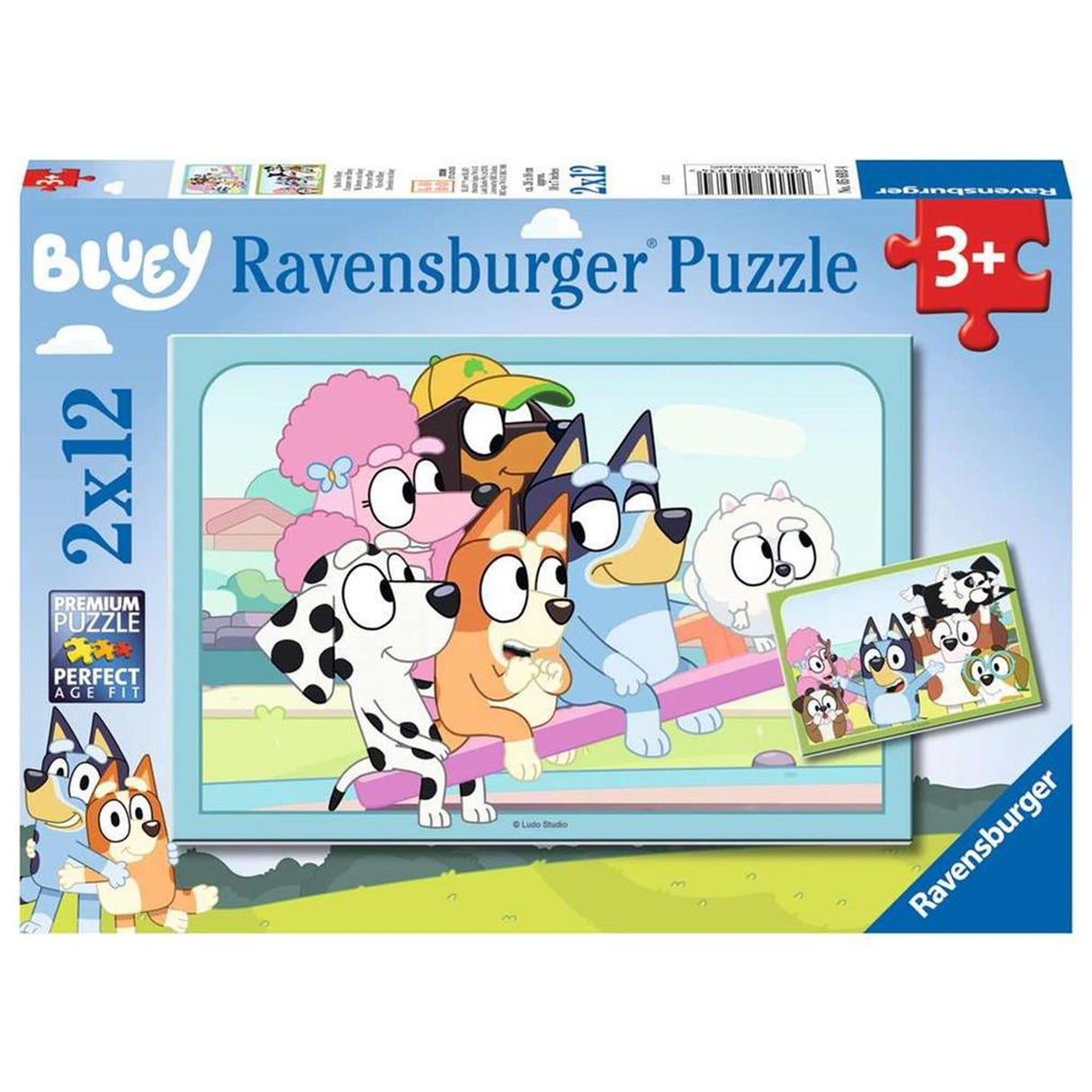 Ravensburger Bluey Leg Puzzle 2x12 Pièces