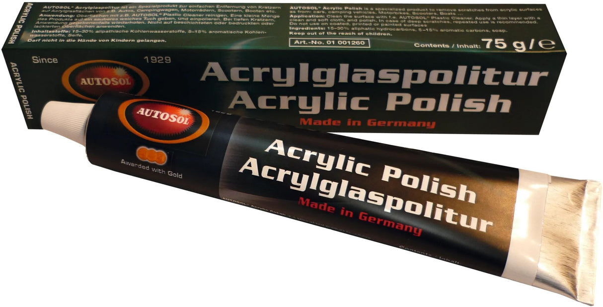 Autosol – vernis pour verre acrylique, voiture, 75 ml