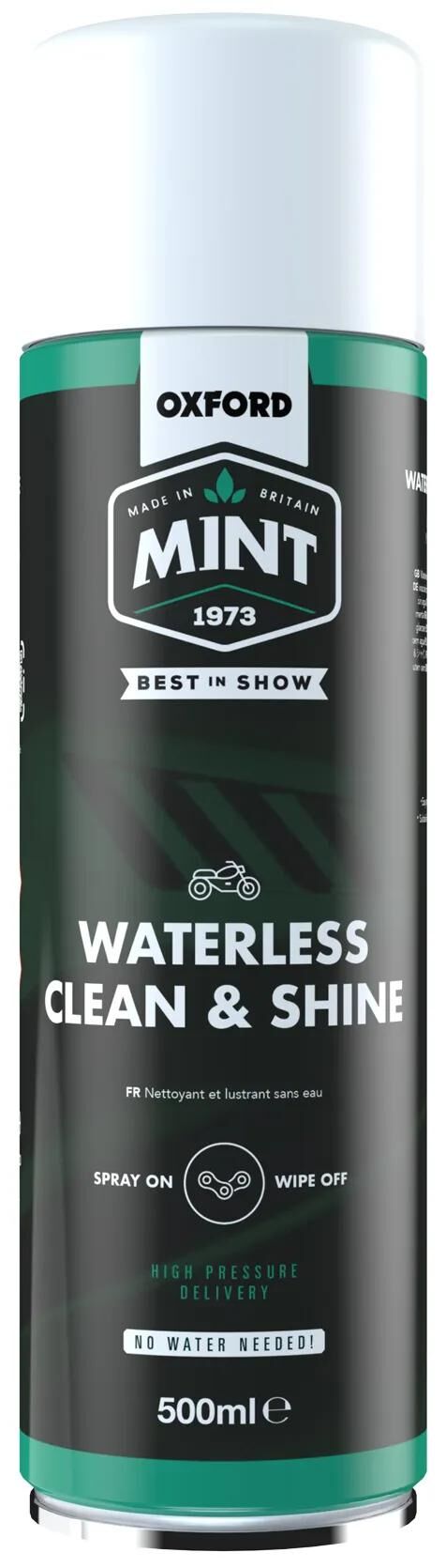 Nettoyant à la menthe Oxford sans eau, action mousse brillante et propre. nettoyant oxford tout-en-un 500ml oc209