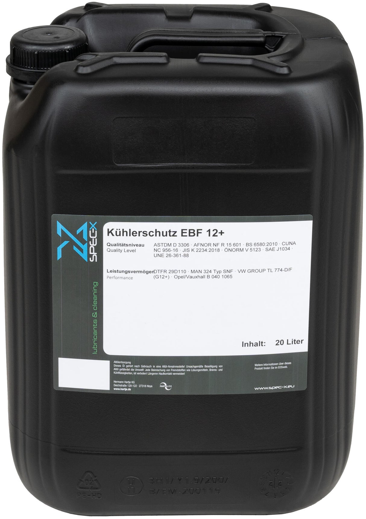 Liquide de refroidissement Spec-x ebf 12+ liquide de refroidissement 20l