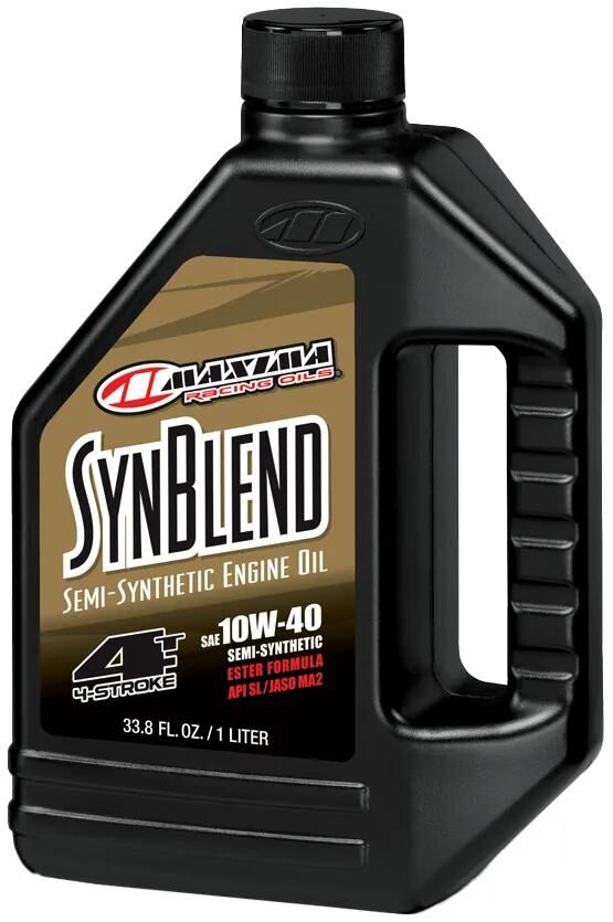 Maxima Racing Oils Huile moteur Syn Phares Ester 4T. huile moteur maxima syn blend ester 4t 10w-40 1l