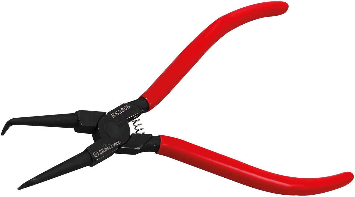 Bikeservice pince à circlips pince fusible r bst courbée avec ressort d'ouverture
