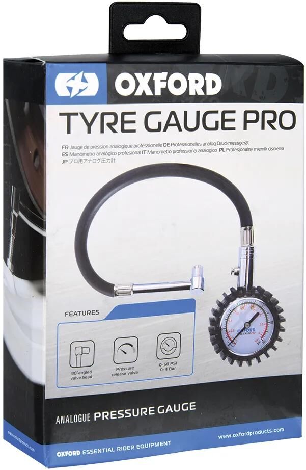 Appareil de remplissage et de mesure des pneus Oxford, jauge de pneu pro ox750