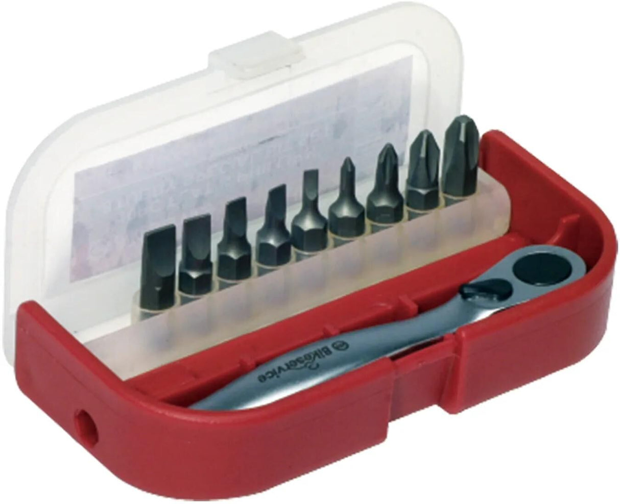 Jeu d'embouts Bikeservice bs6005 bitstz m umschltknr bst 10 pièces fente croisée