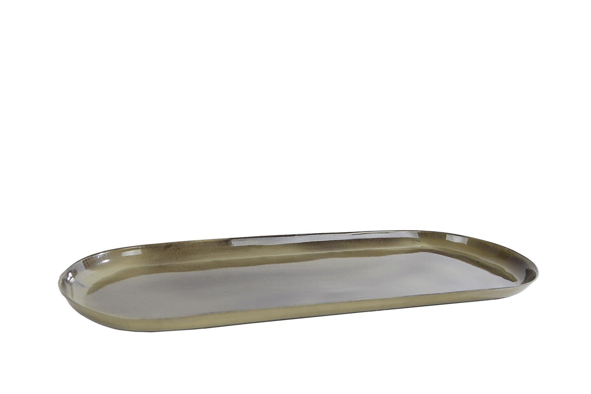 Cosydecor plateau olaf vert antique 28x11cm