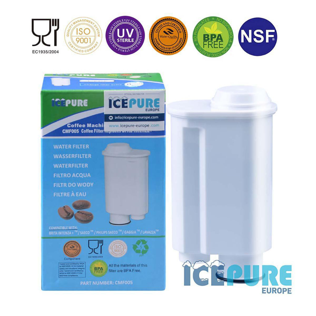 Icepure cmf005 filtre à eau remplacement machine à café saeco, philips