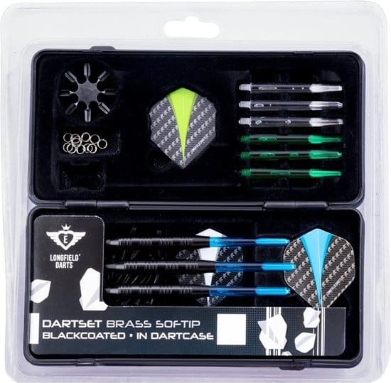 Fléchettes Engelhart Longfield Soft Darts avec étui et pièces de rechange