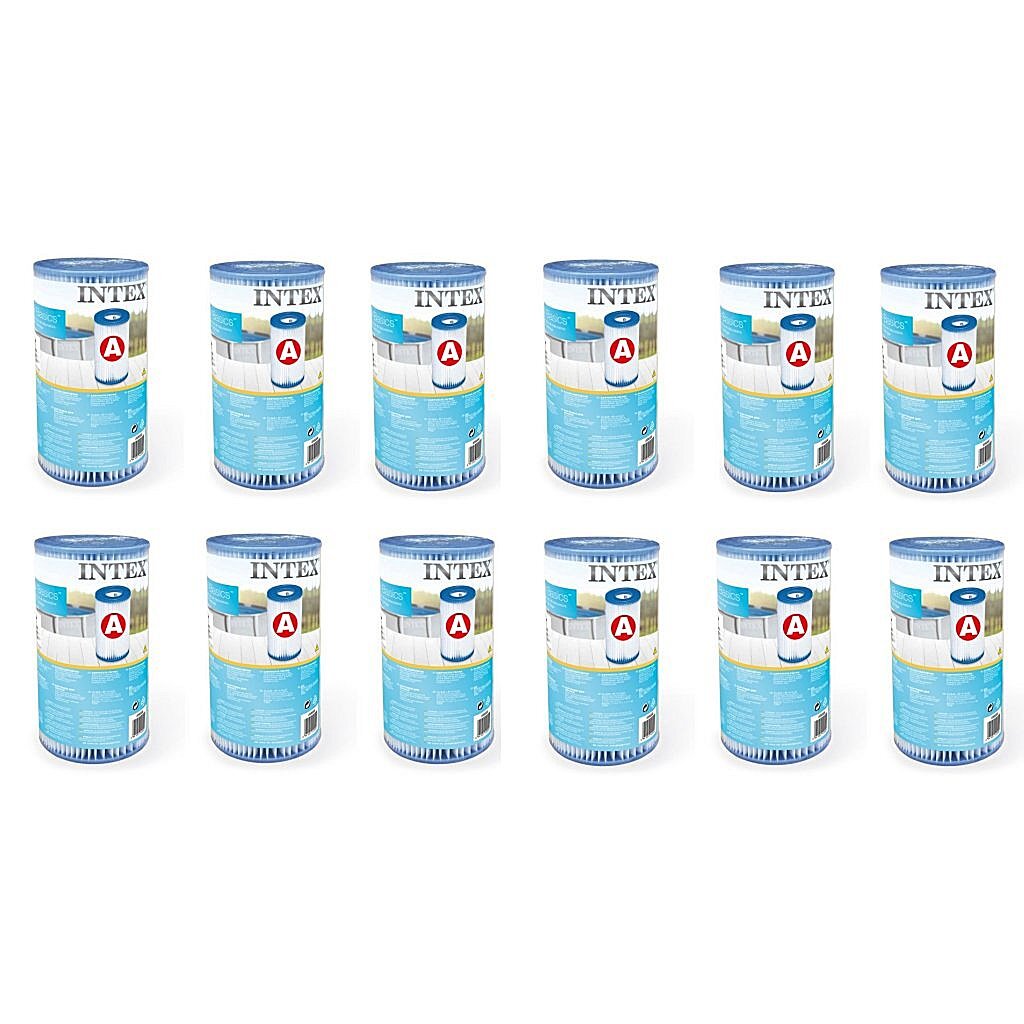 Intex 29000 cartouche filtrante type a 12 pièces pour piscine 244 305 366 cm
