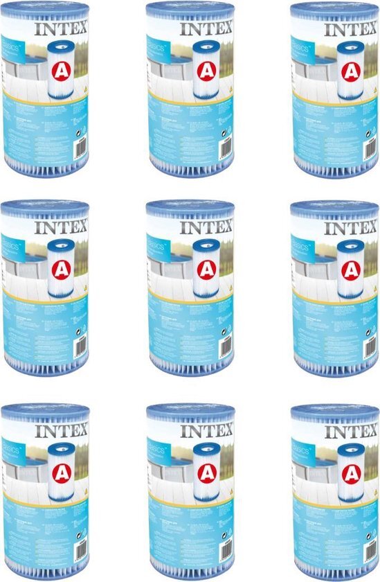 Intex 29000 cartouche filtrante type a 9 pièces pour piscine 244 305 366 cm