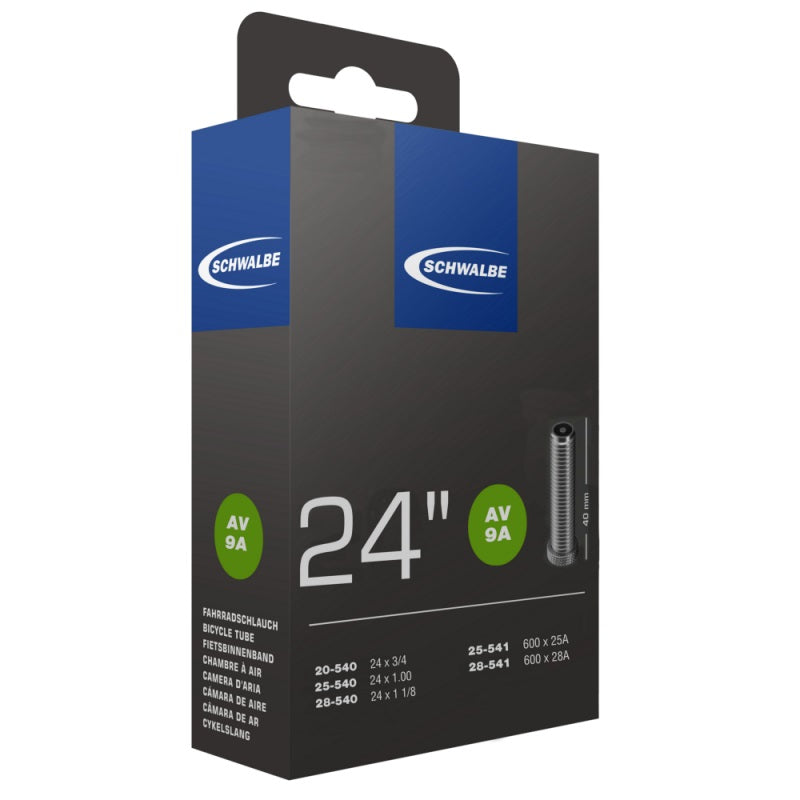 Tube intérieur de Schwalbe 24 x 3 4 1 1 8 (20 28-540 541) AV 40 mm