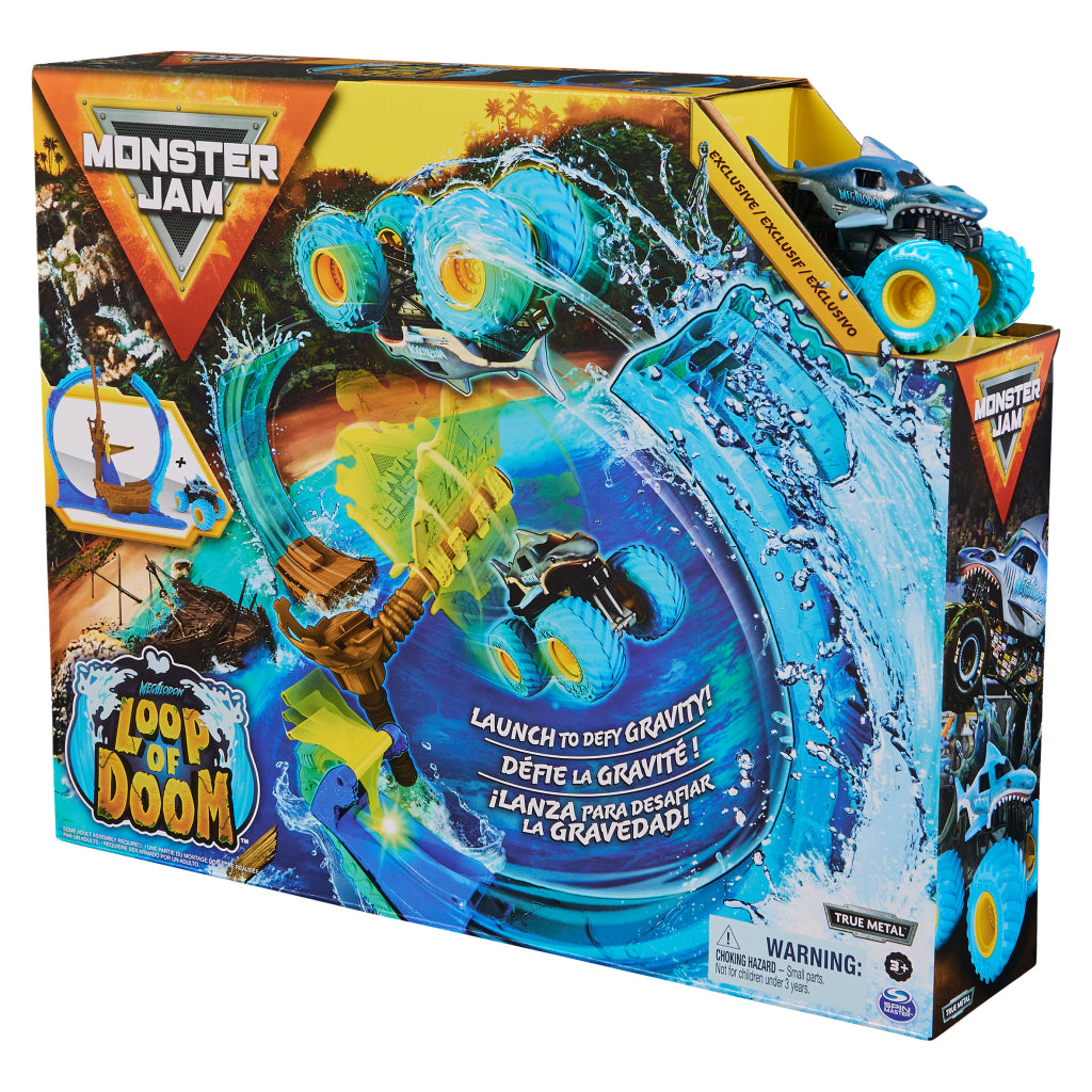 Monster Jam Megalodon Loop of Doom Ensemble de jeu de cascade