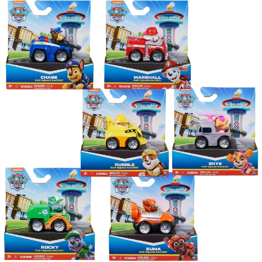 Spinmaster Paw Patrol Pup Squad Racers assortis