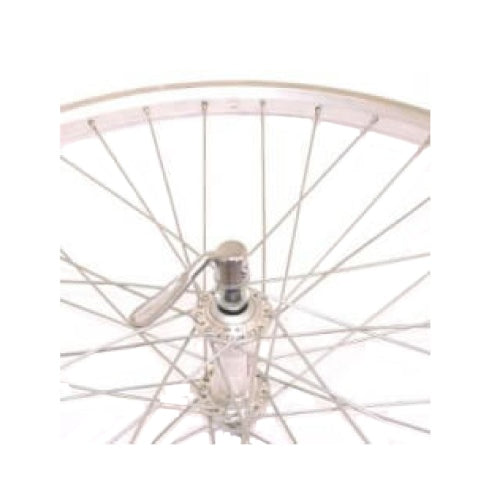 Roue avant Sunrace 28 sp. Moyeu de décrochage en aluminium Trek Basic Silver