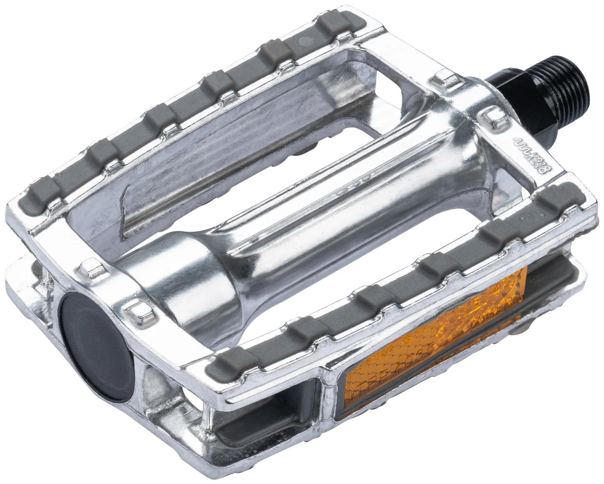 Set pédale Ergotec 658 9 16 avec réflecteur - Gray argenté