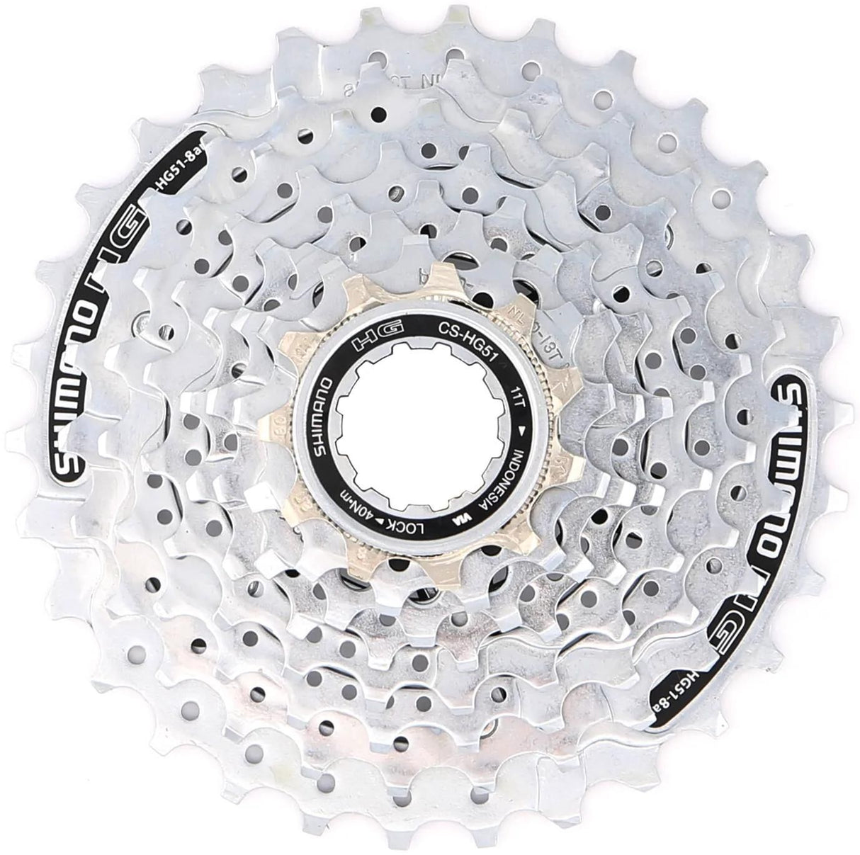 Shimano HG Cassette "CS-HG51" CAS.Prochedes Shim.CS-HG51 8SP 11-30T.10PCS Pack