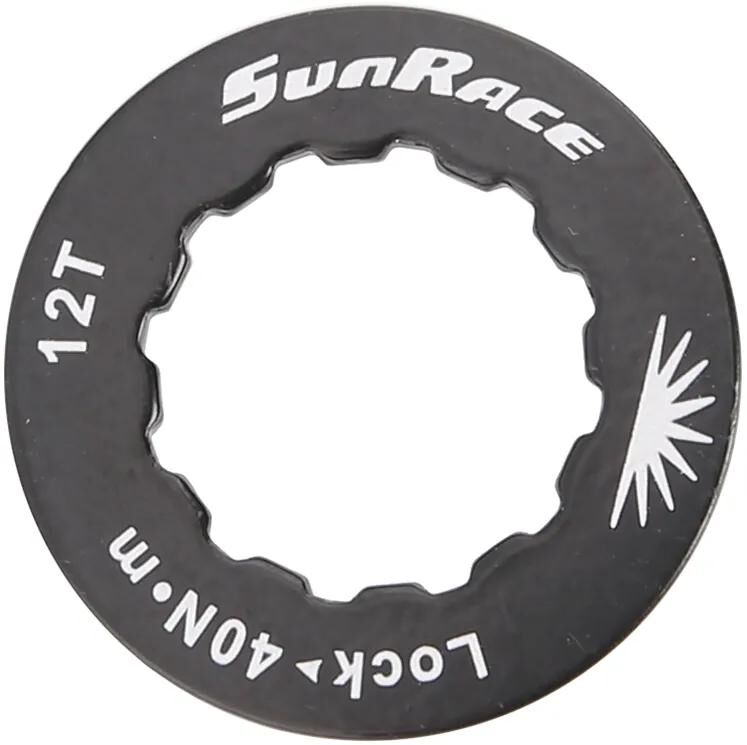 Sunrace lockring lockring alu, noir, f.12t.